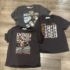 Abercrombie Kids Black Graphic Tees Set